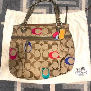 Large Coach bag with dust bag